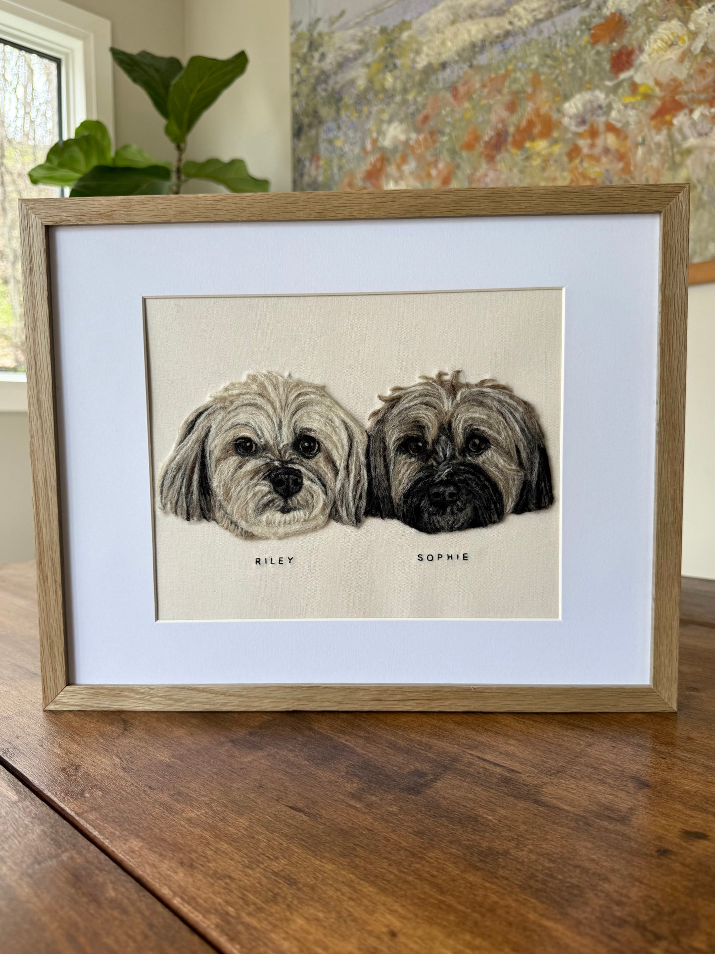 Wool Pet Portrait (Two Pets)