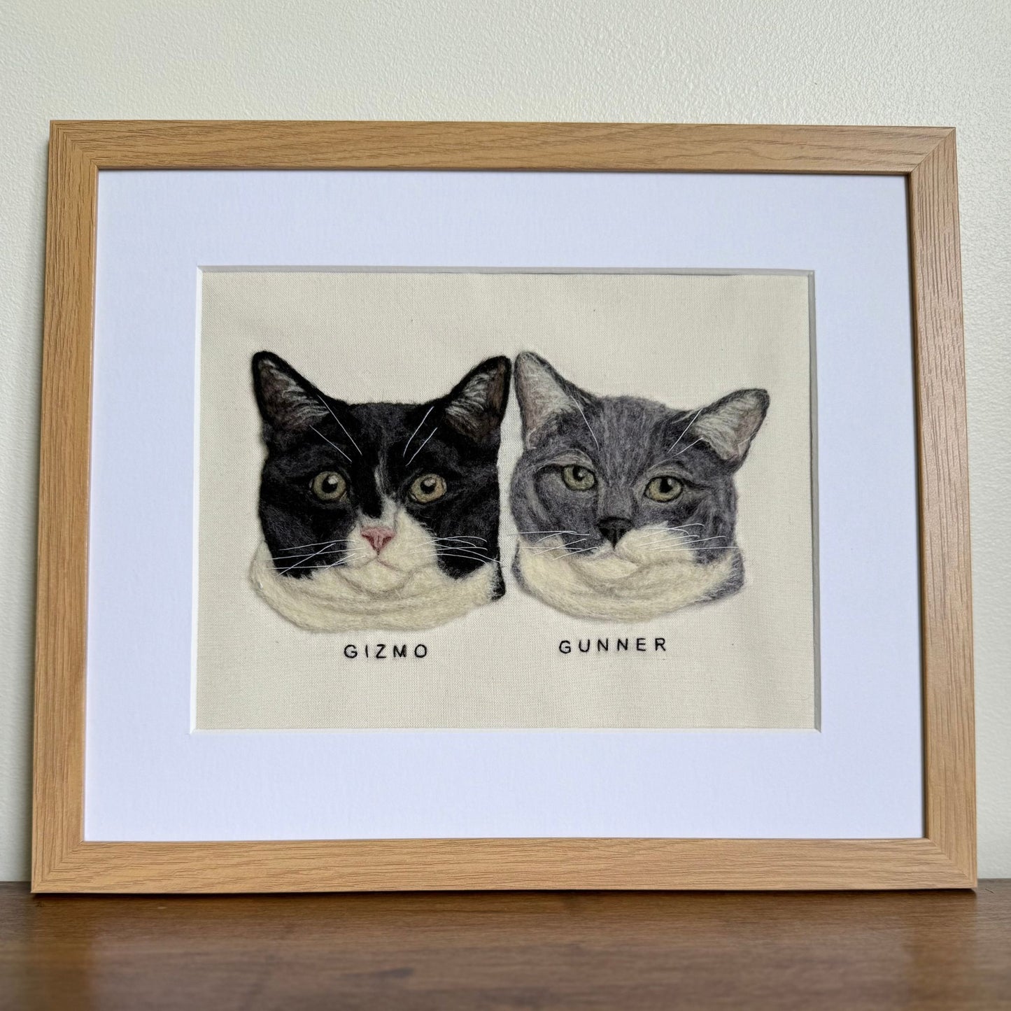 Wool Pet Portrait (Two Pets)